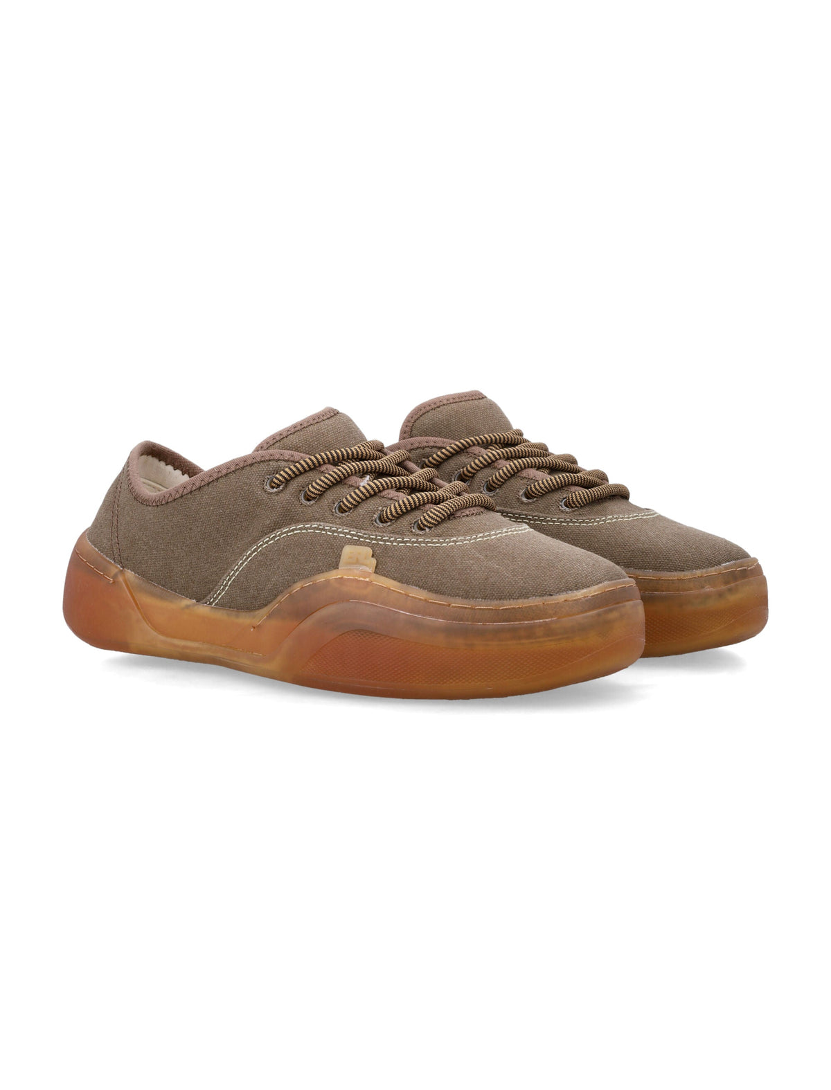 Contrast Stitching Low Top Canvas Sneakers