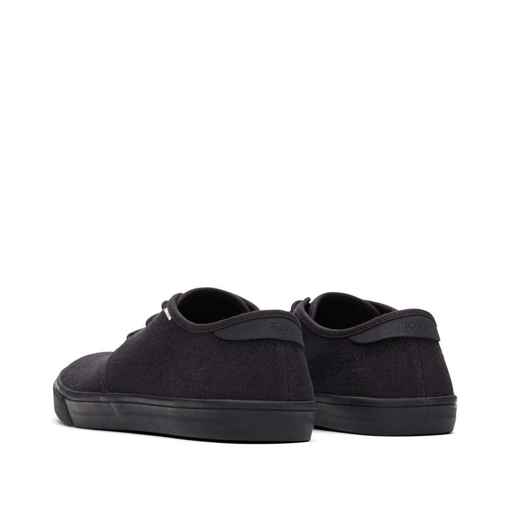 Carlo All Black Heritage Canvas Lace-Up Sneaker