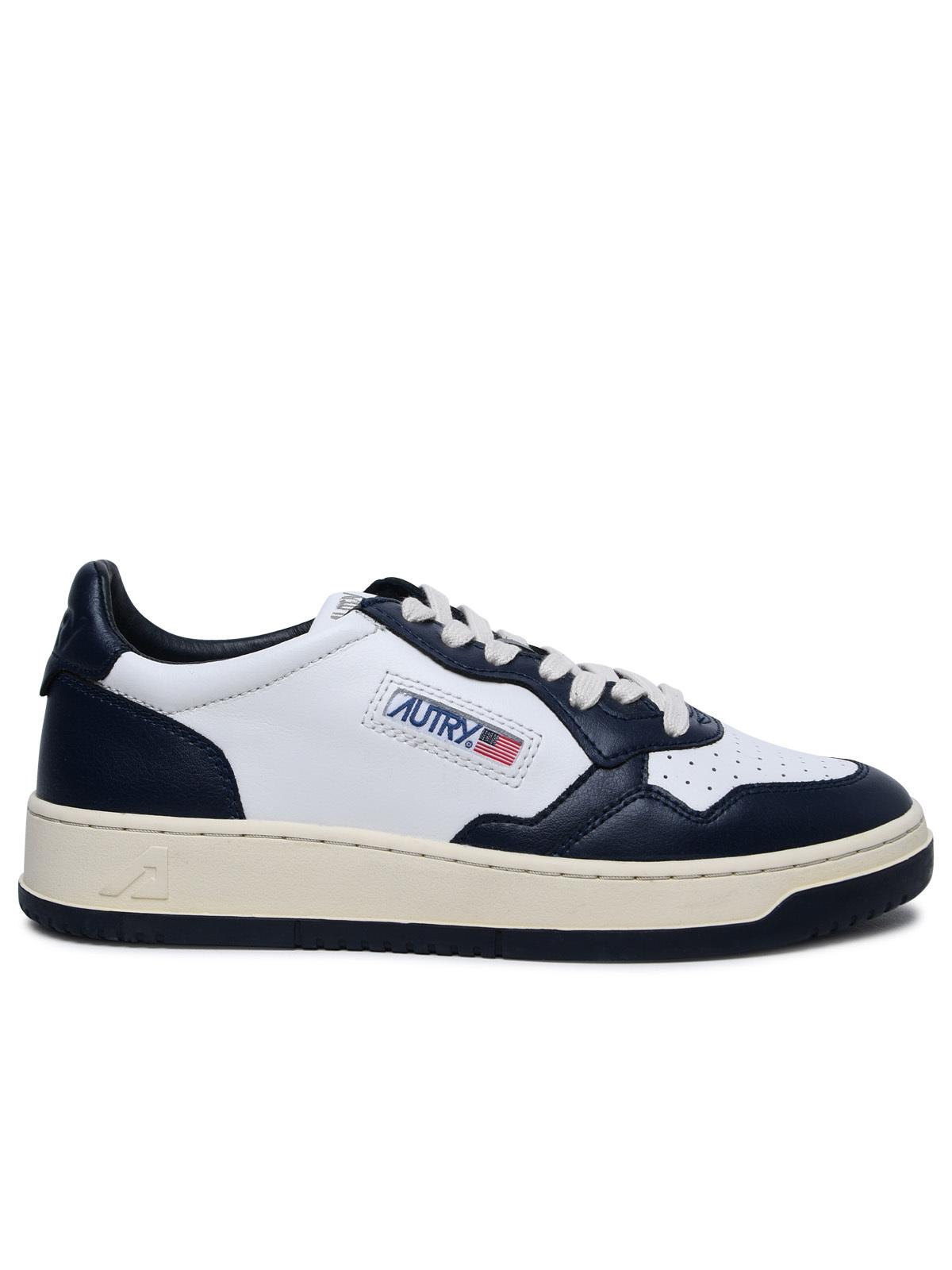 Medalist' Blue Leather Sneakers