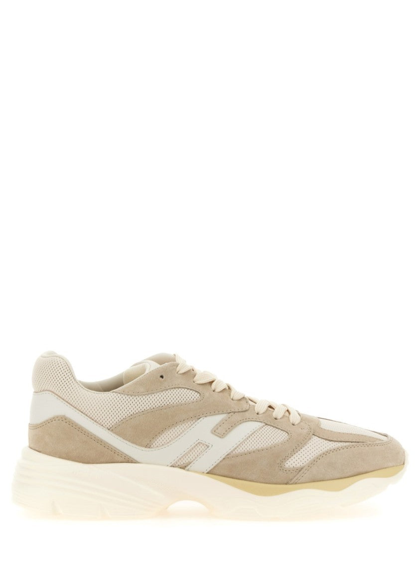 Calfskin Sneakers With Textured Upper And Sole