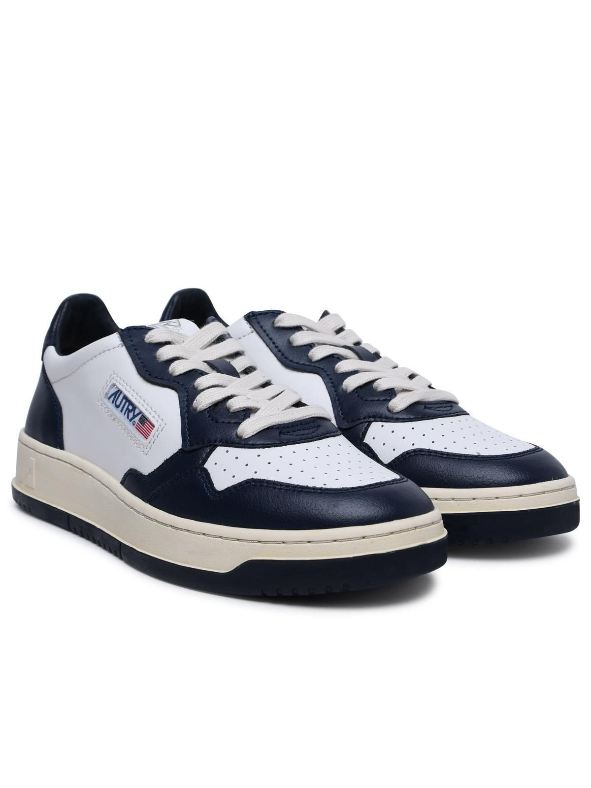 Medalist' Blue Leather Sneakers