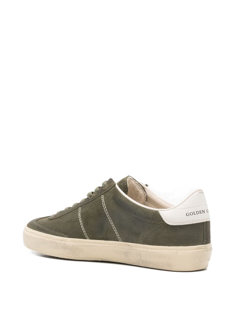 Green Vintage Suede Low-Top Sneakers