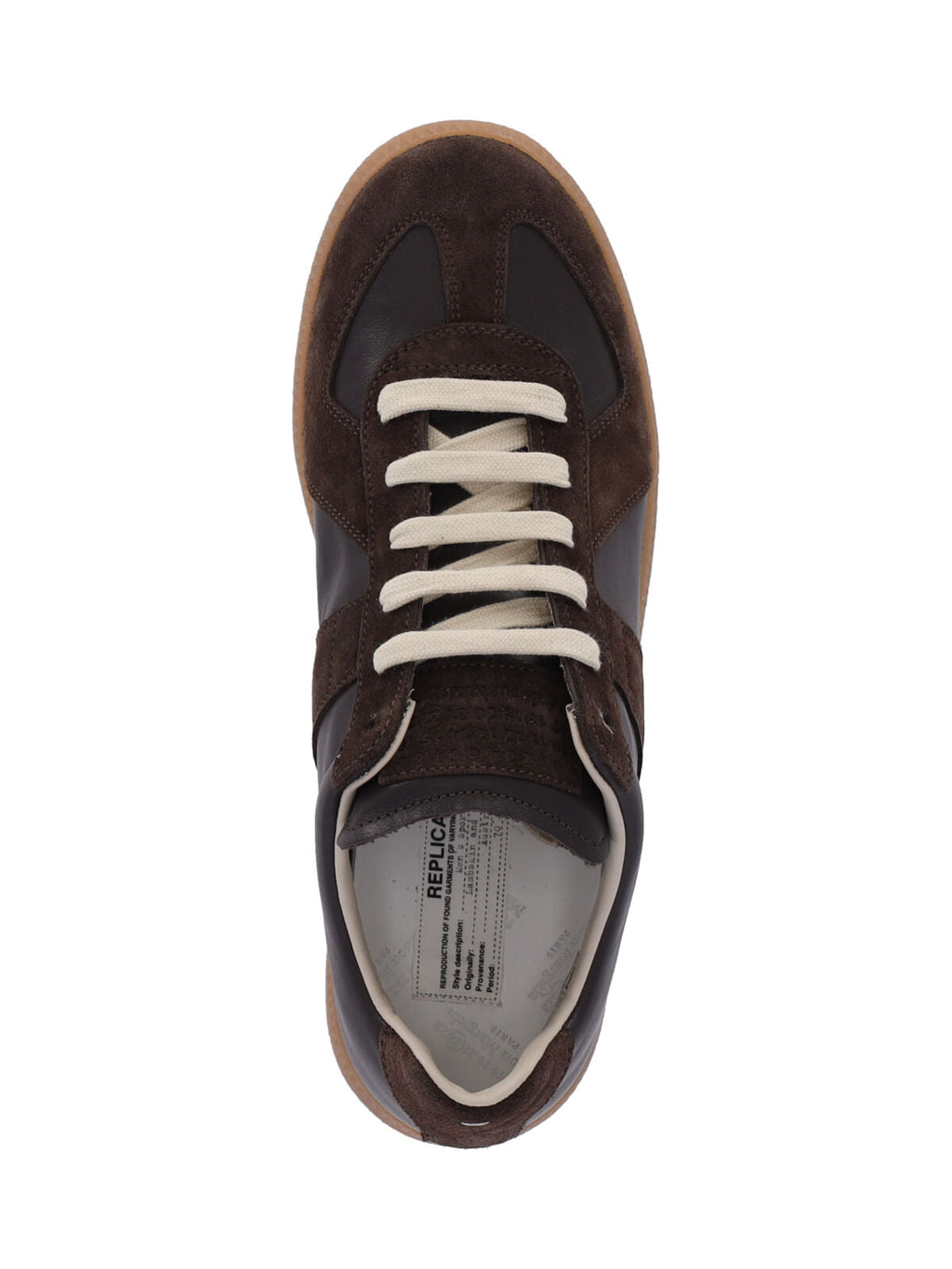 Low-Top Sneakers with Smooth Leather and Suede Panels