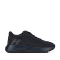 H719 Allacciato H Blue Calfskin Suede Sneakers