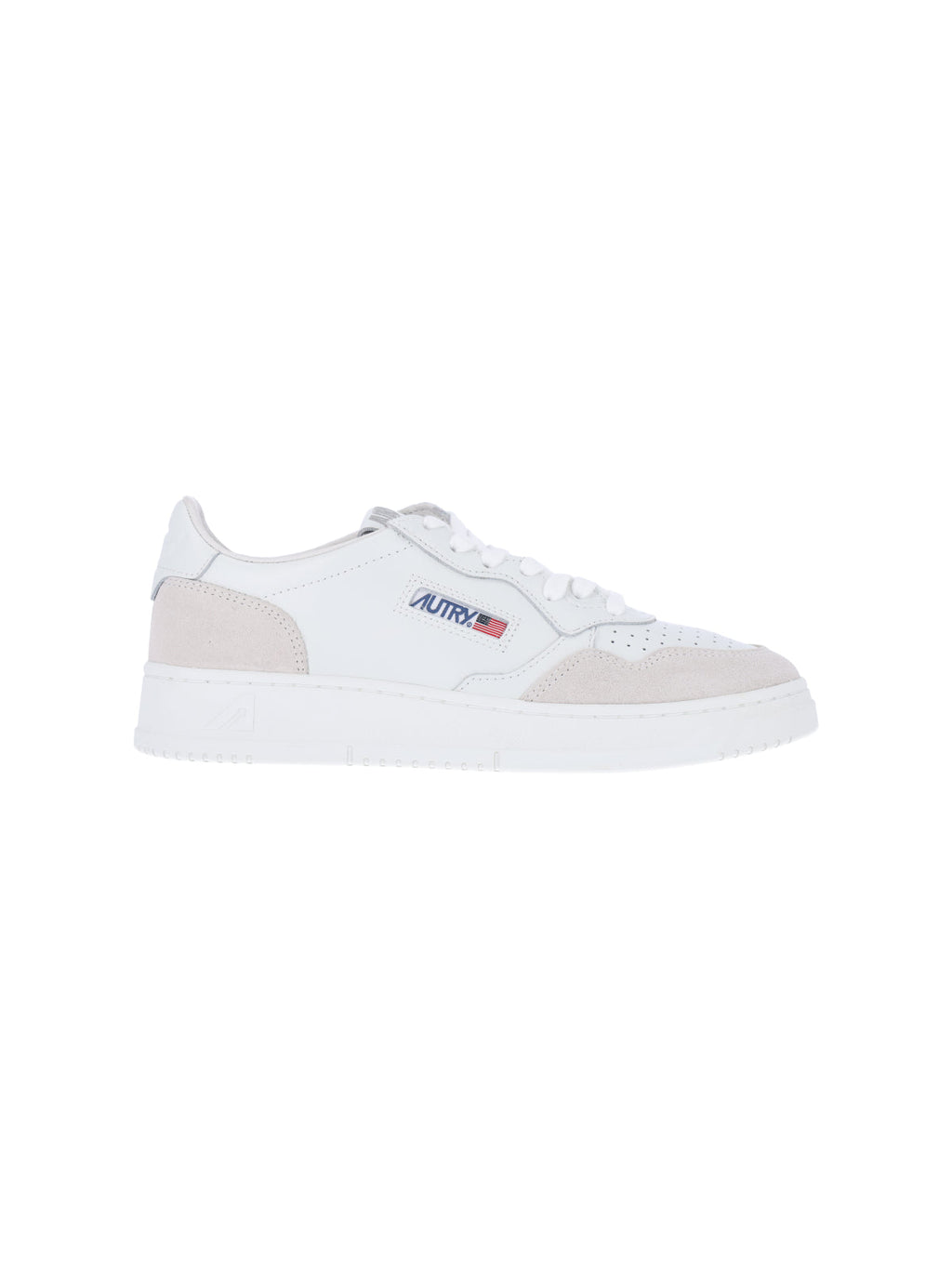 Low-Top Sneakers with Rounded Toe and Multicolor Logo