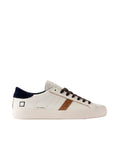 Low-Top Goat Leather Sneakers with Suede Accents