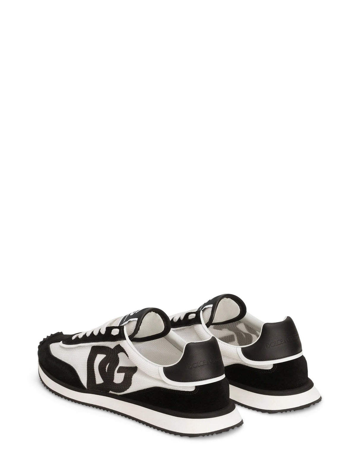Low-Profile Sneakers With Bold Black Overlays