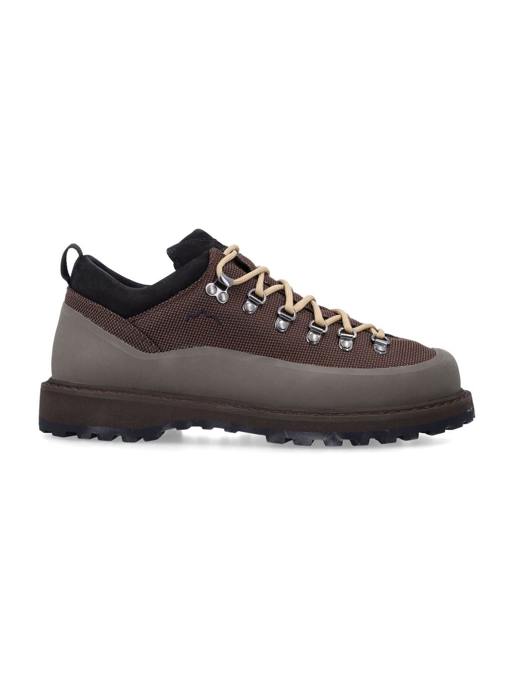 Brown Technical Rubber Low-Top Sneakers