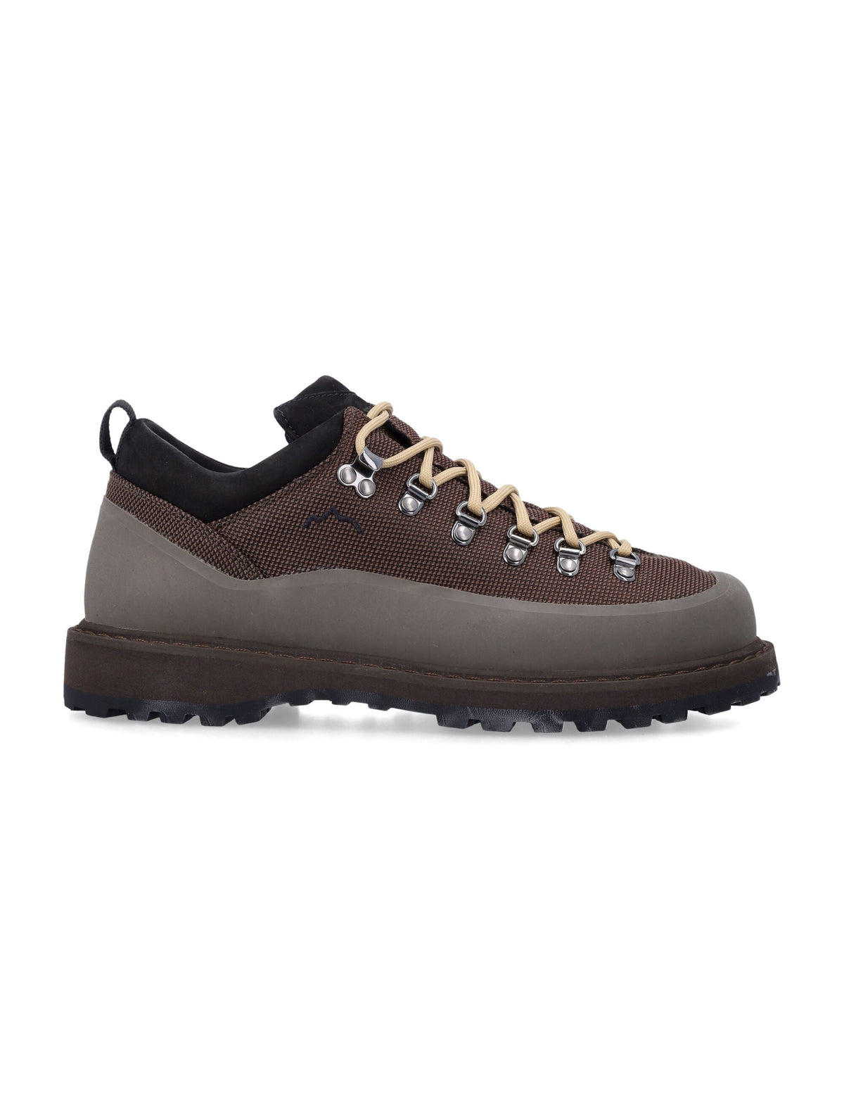 Brown Technical Rubber Low-Top Sneakers