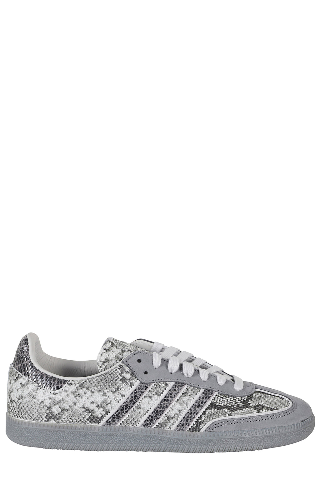 Gray Samba OG Snake Print Leather Sole Leather Sneakers