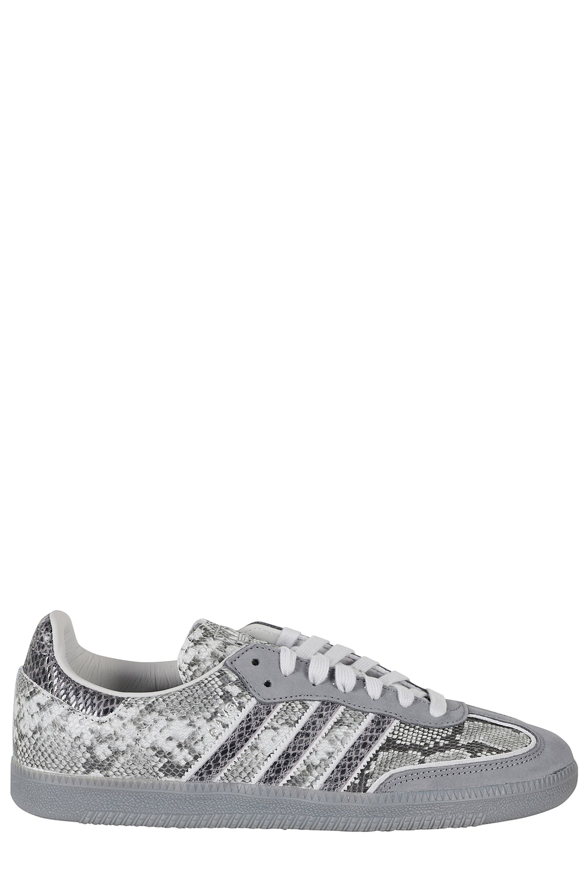 Gray Samba OG Snake Print Leather Sole Leather Sneakers