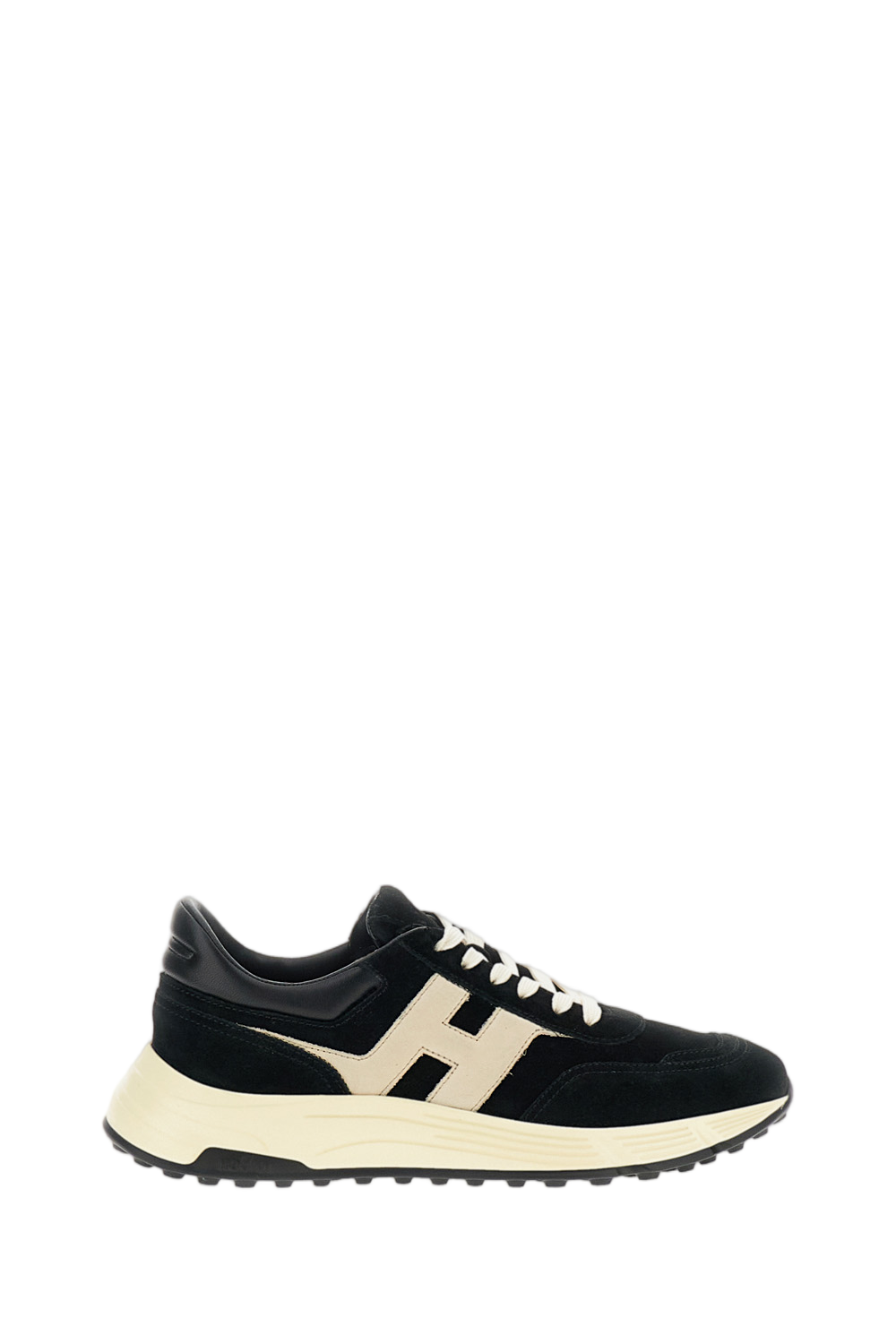 Black Nubuck Leather Hyperlight Sneakers