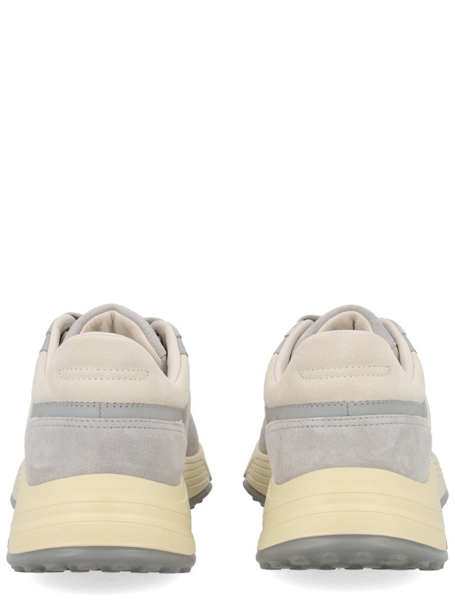 Hyperlight Calfskin Suede Panel Sneakers