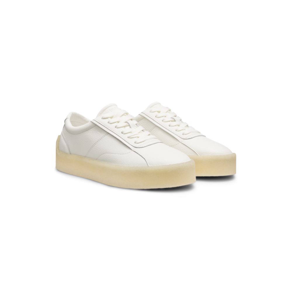 Leather Derby shoes with crepe rubber sole