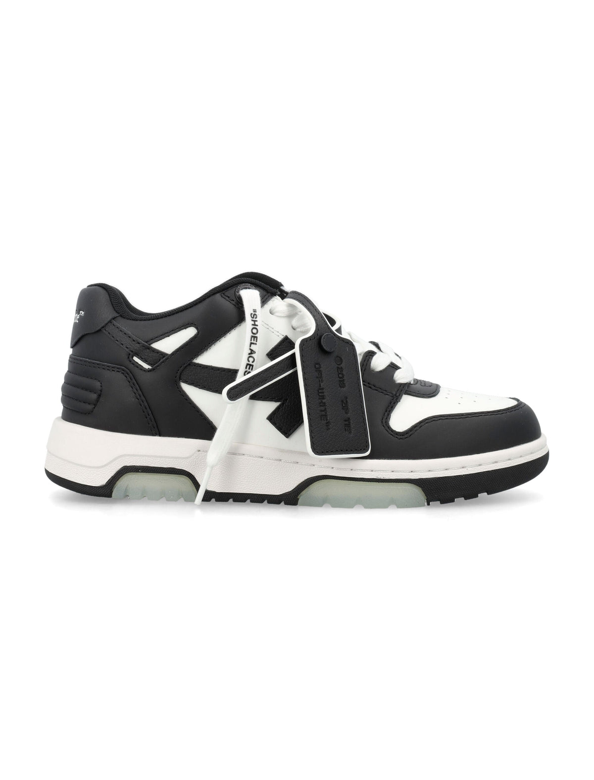 Black White Out Of Office Color-Block Sneakers