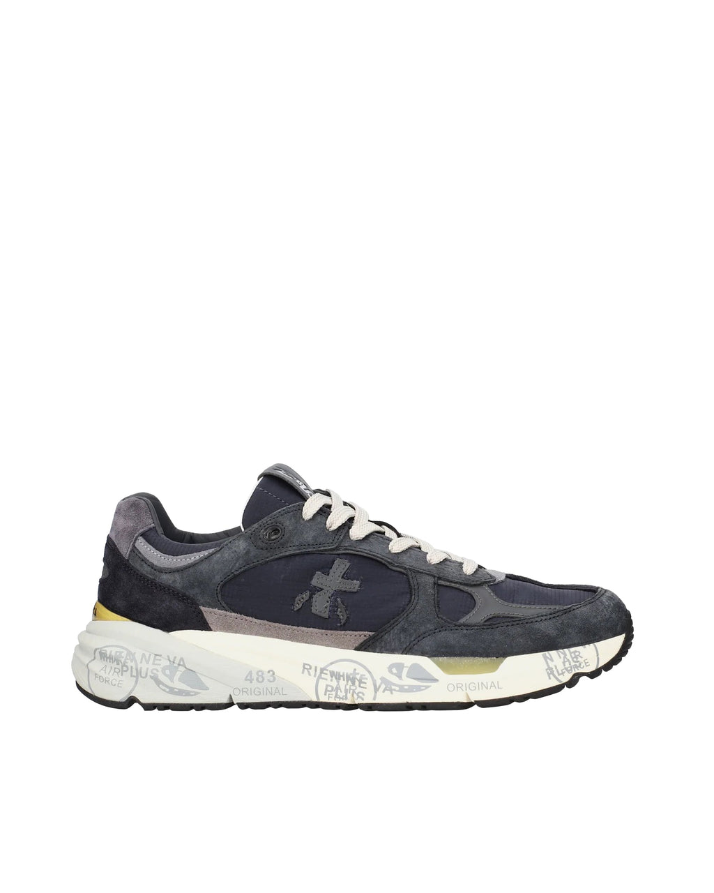 Blue Mase Leather Sneakers