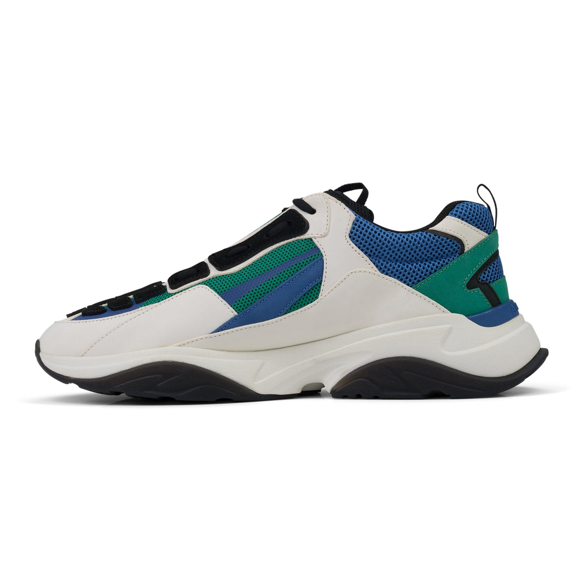 Amiri Black/Teal Bone Runner Sneakers