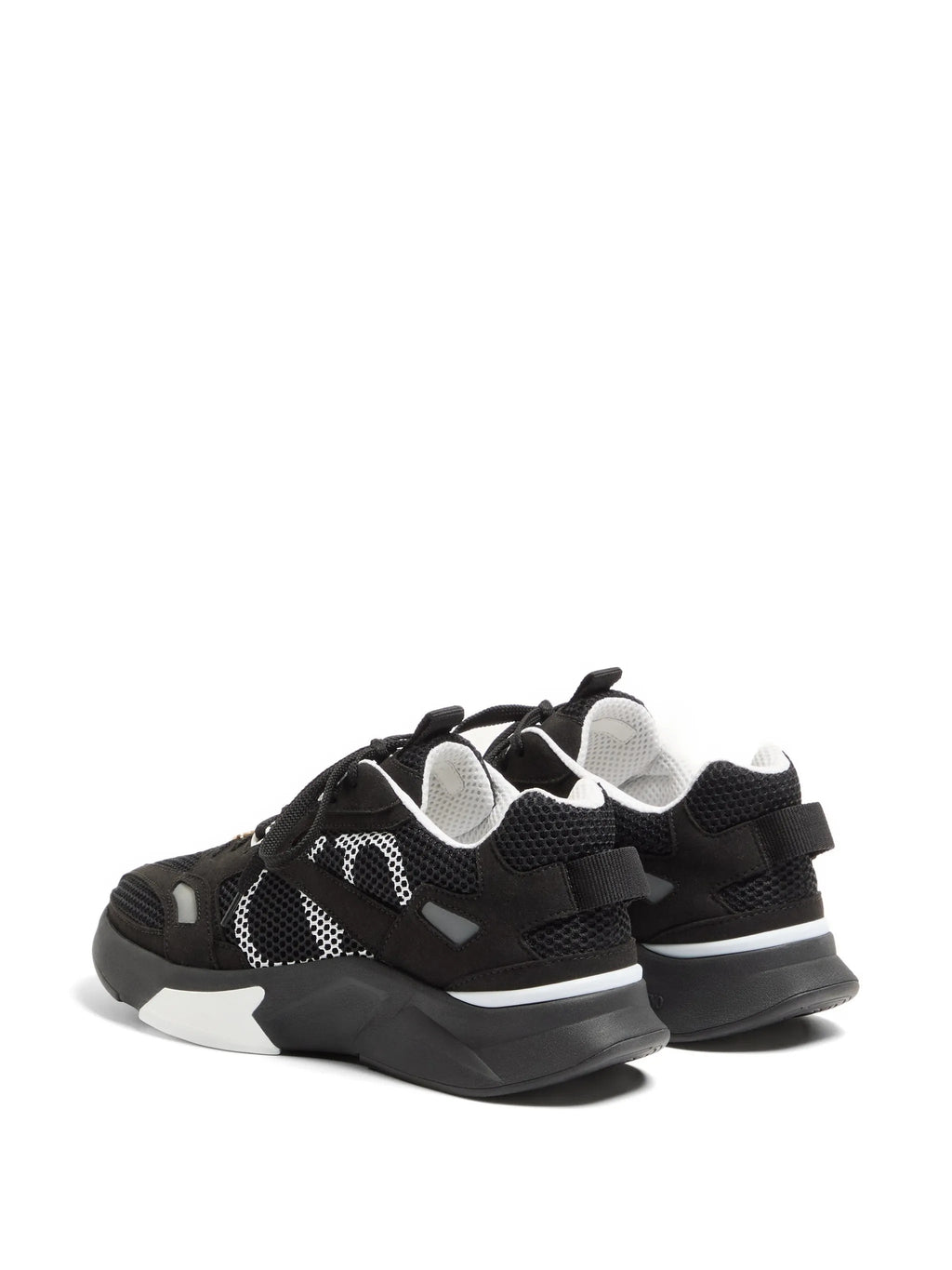 Black Demivee Mesh Sporty Sneakers