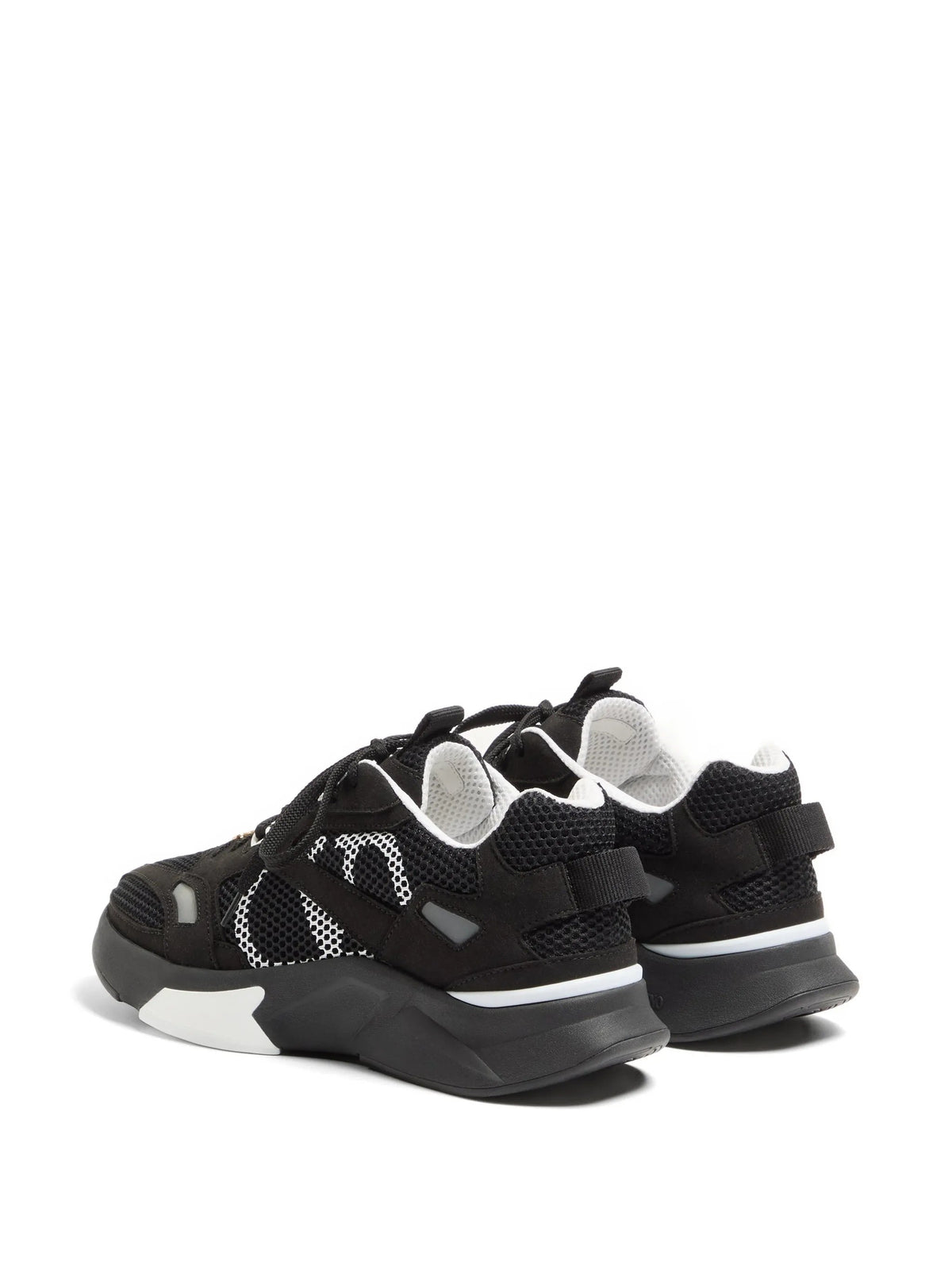 Black Demivee Mesh Sporty Sneakers