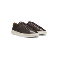 Cupsole sneakers in smooth leather with gold-tone logo