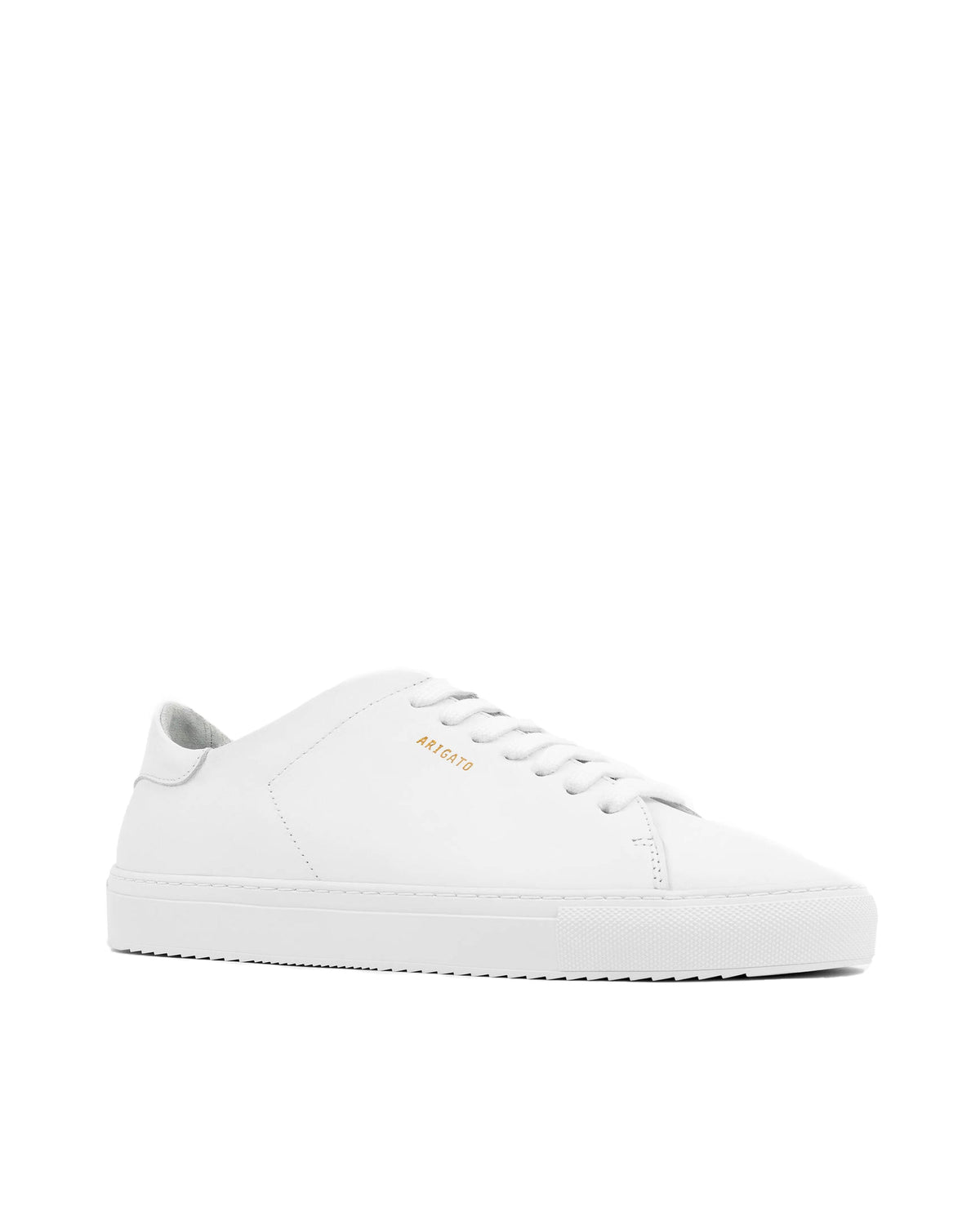 Clean 90 White Low-Top Sneakers with Gold Logo Detail