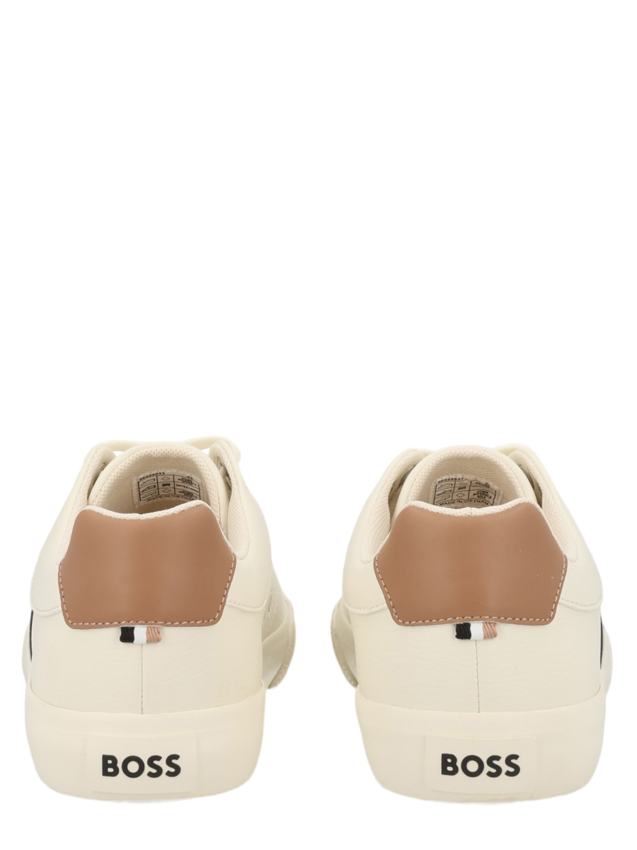 Aiden Low-Top Cream Polyester Sneakers