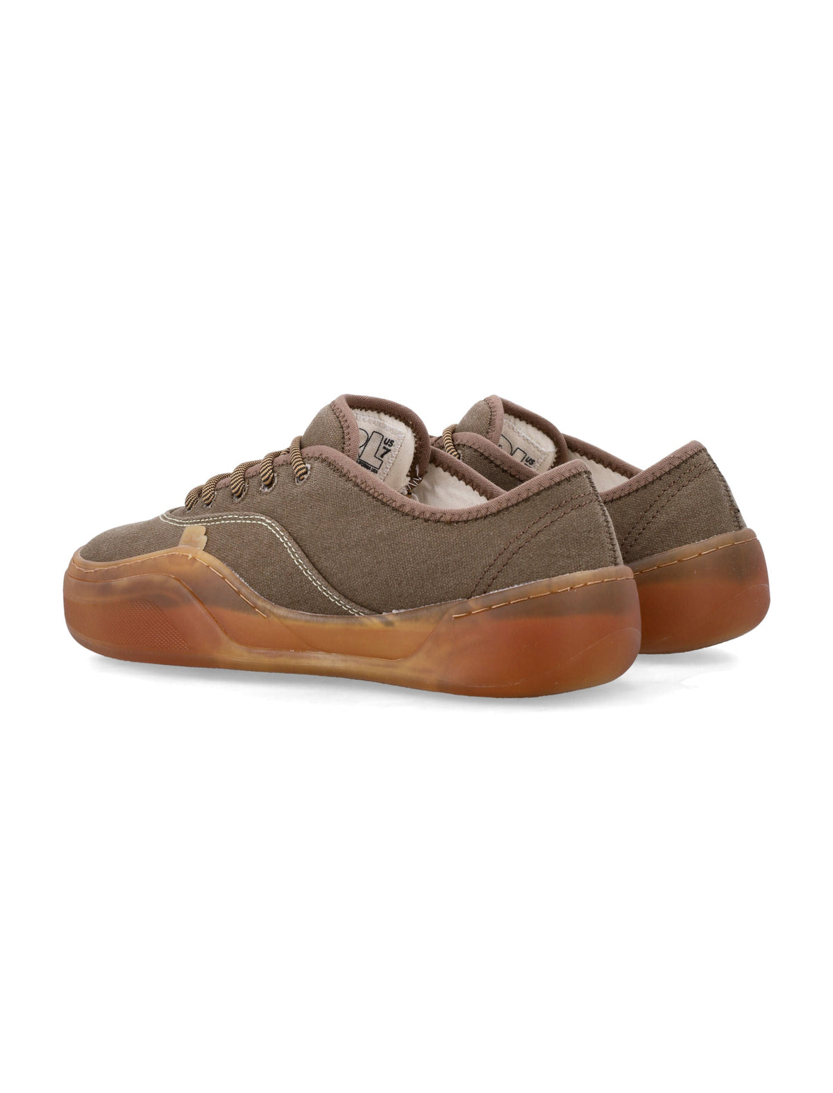 Contrast Stitching Low Top Canvas Sneakers