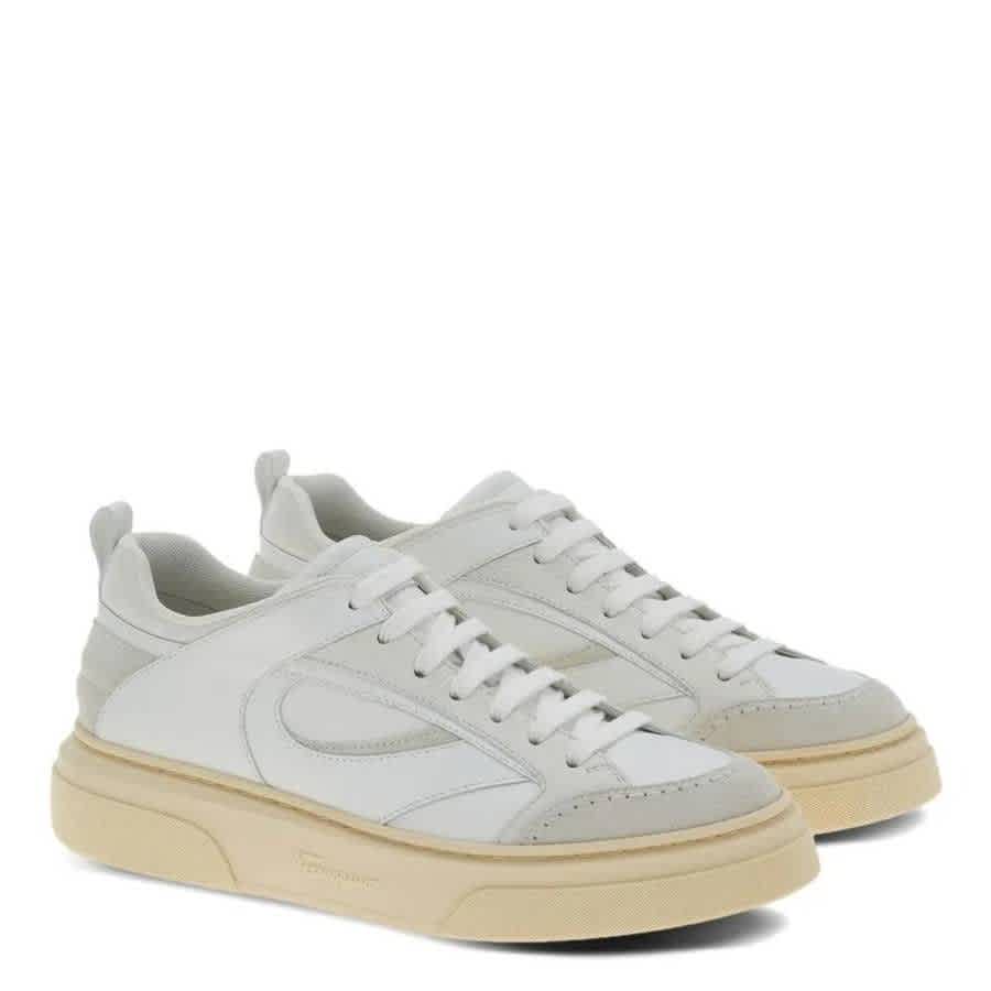 Ferragamo Panelled Low-Top Sneakers, Size 11