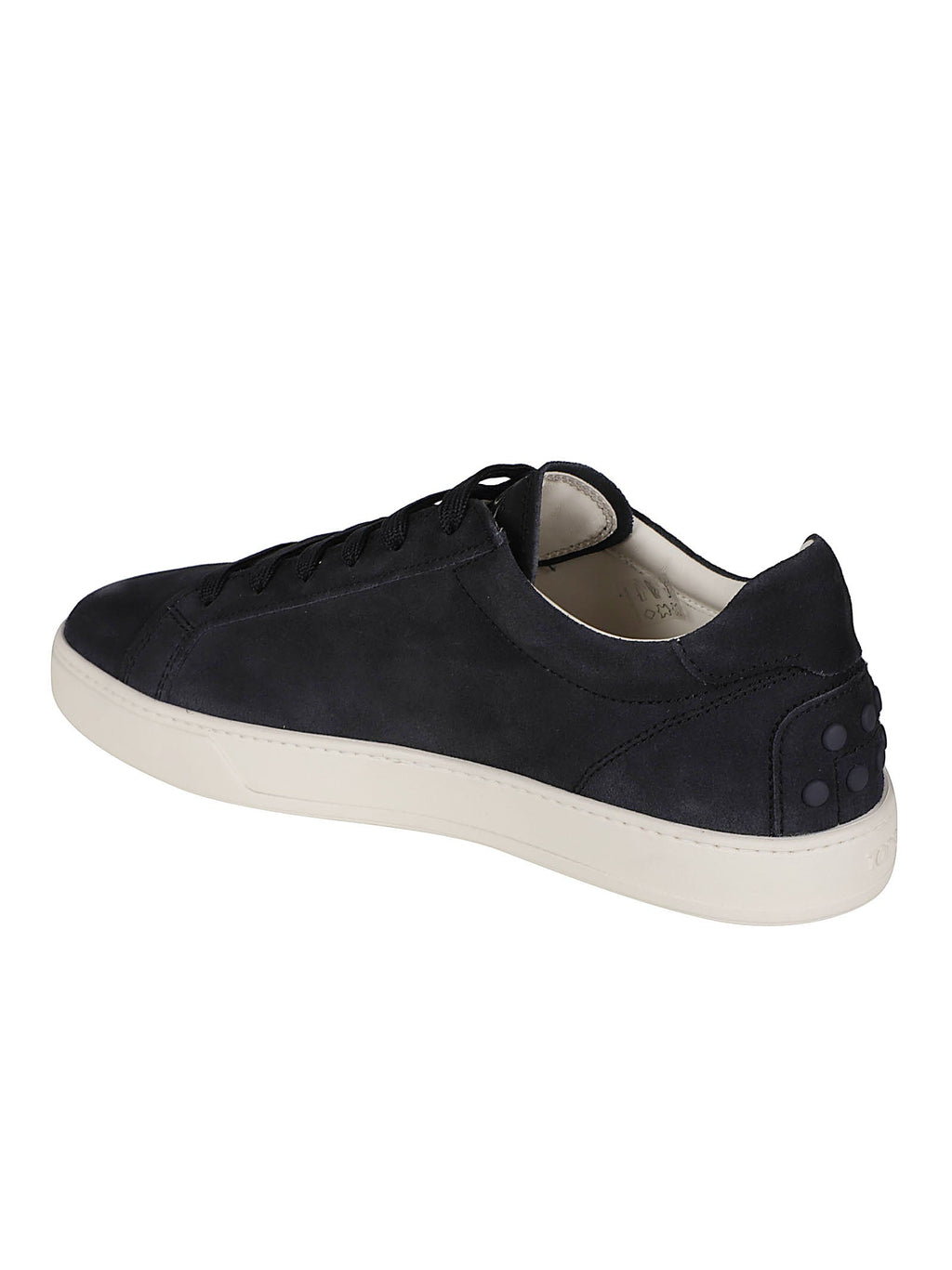 Low-Top Calf Leather Sneakers with Contrasting Sole