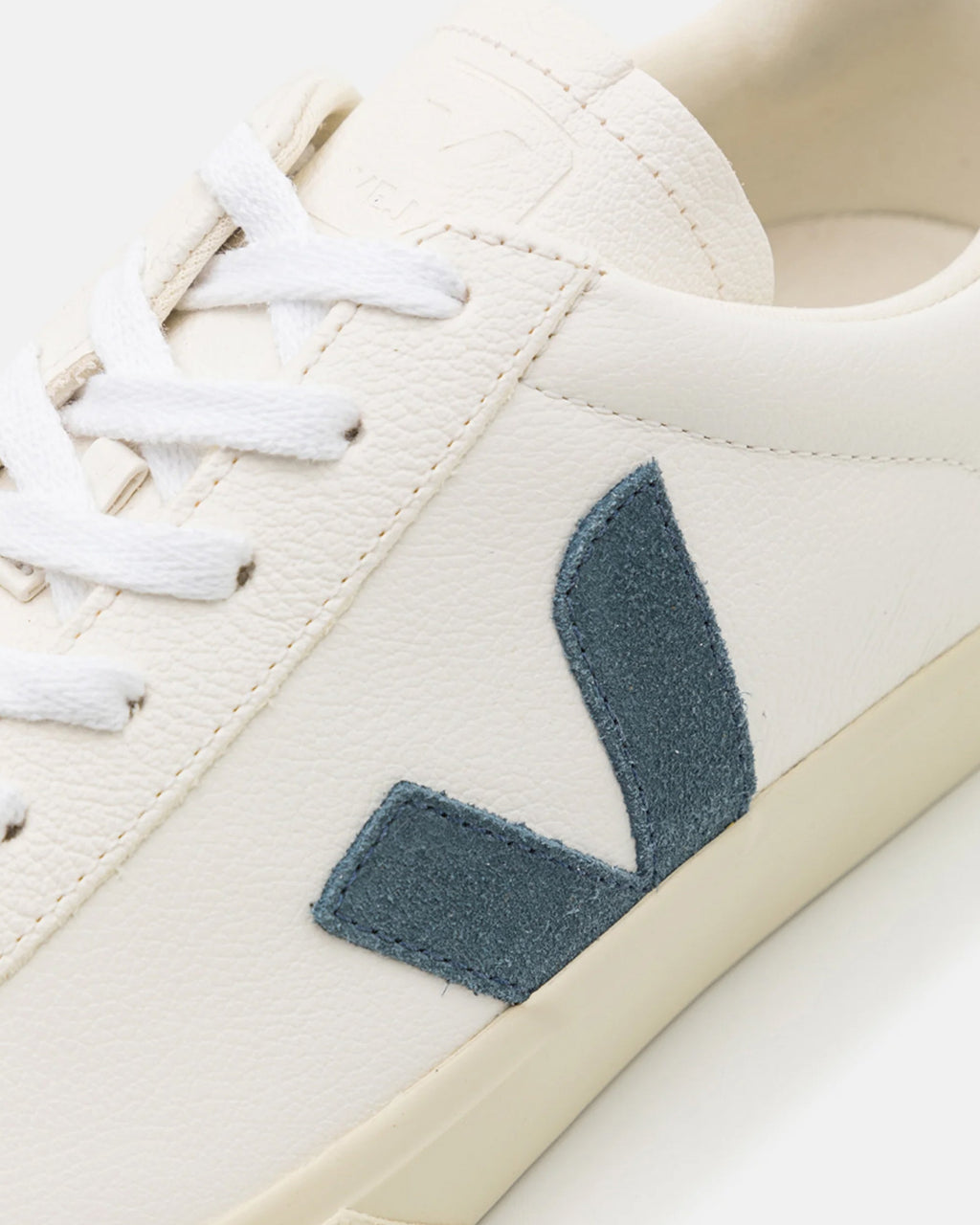 Low-Top Sneakers In Organic Traced Leather With Suede Accents
