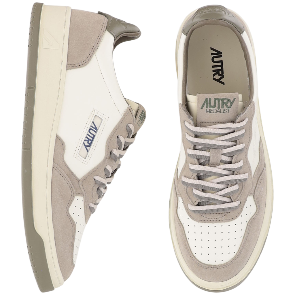 Medalist Low Leather Sneakers With Embossed Logo