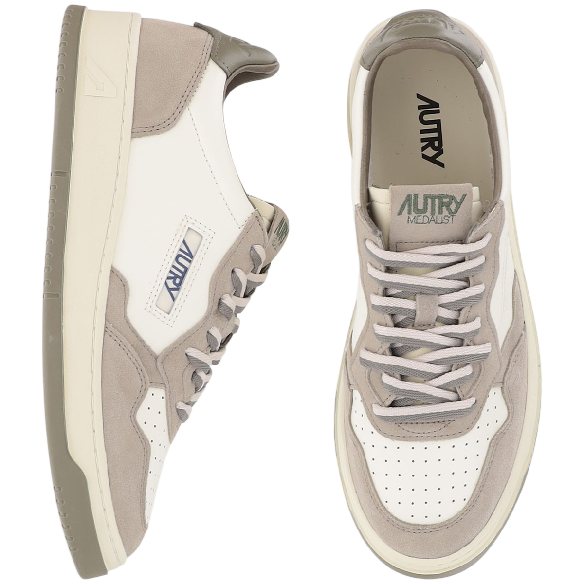 Medalist Low Leather Sneakers With Embossed Logo
