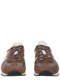 Brown Sporty Suede Leather Sneakers