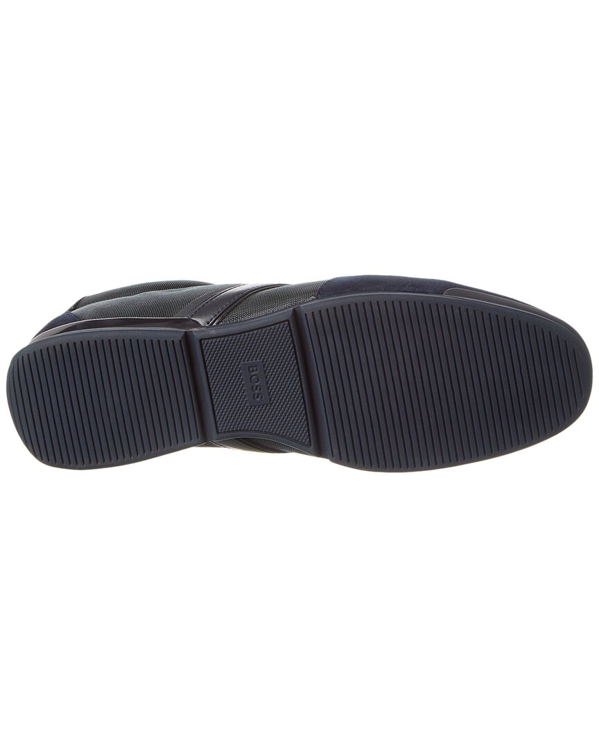 Hugo Boss Saturn Leather-Trim Sneaker