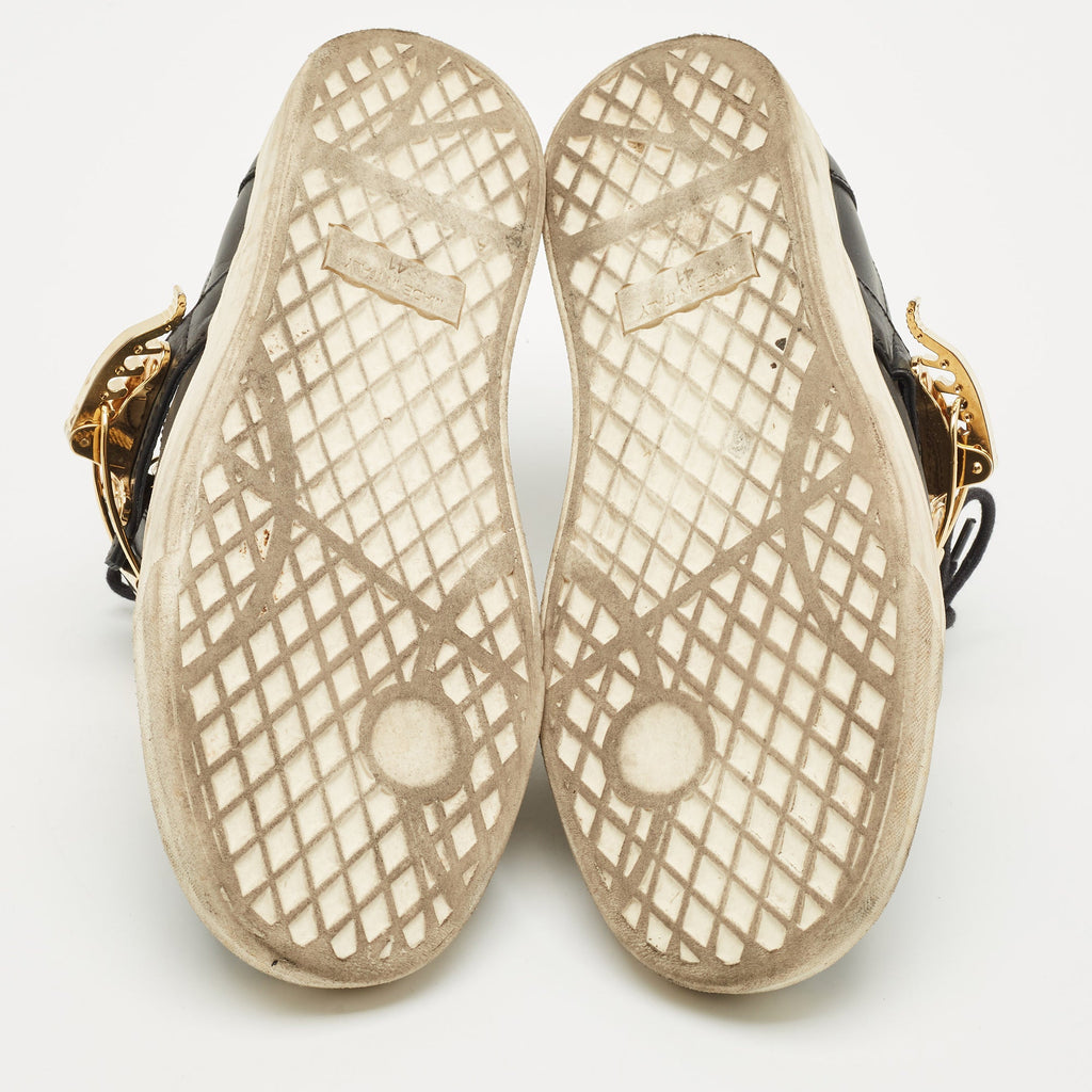 Giuseppe Zanotti Black Leather Low Top Sneakers