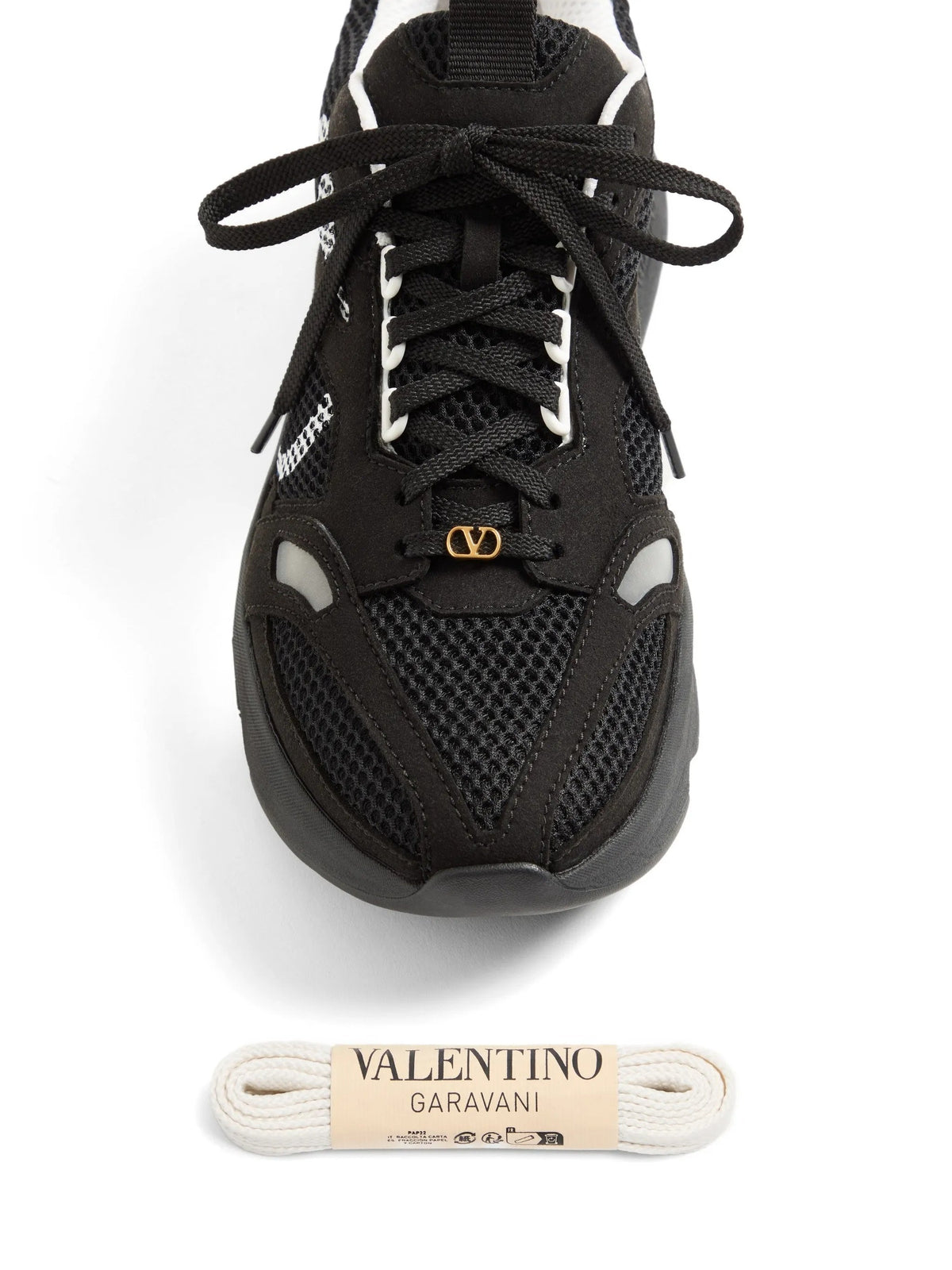 Black Demivee Mesh Sporty Sneakers