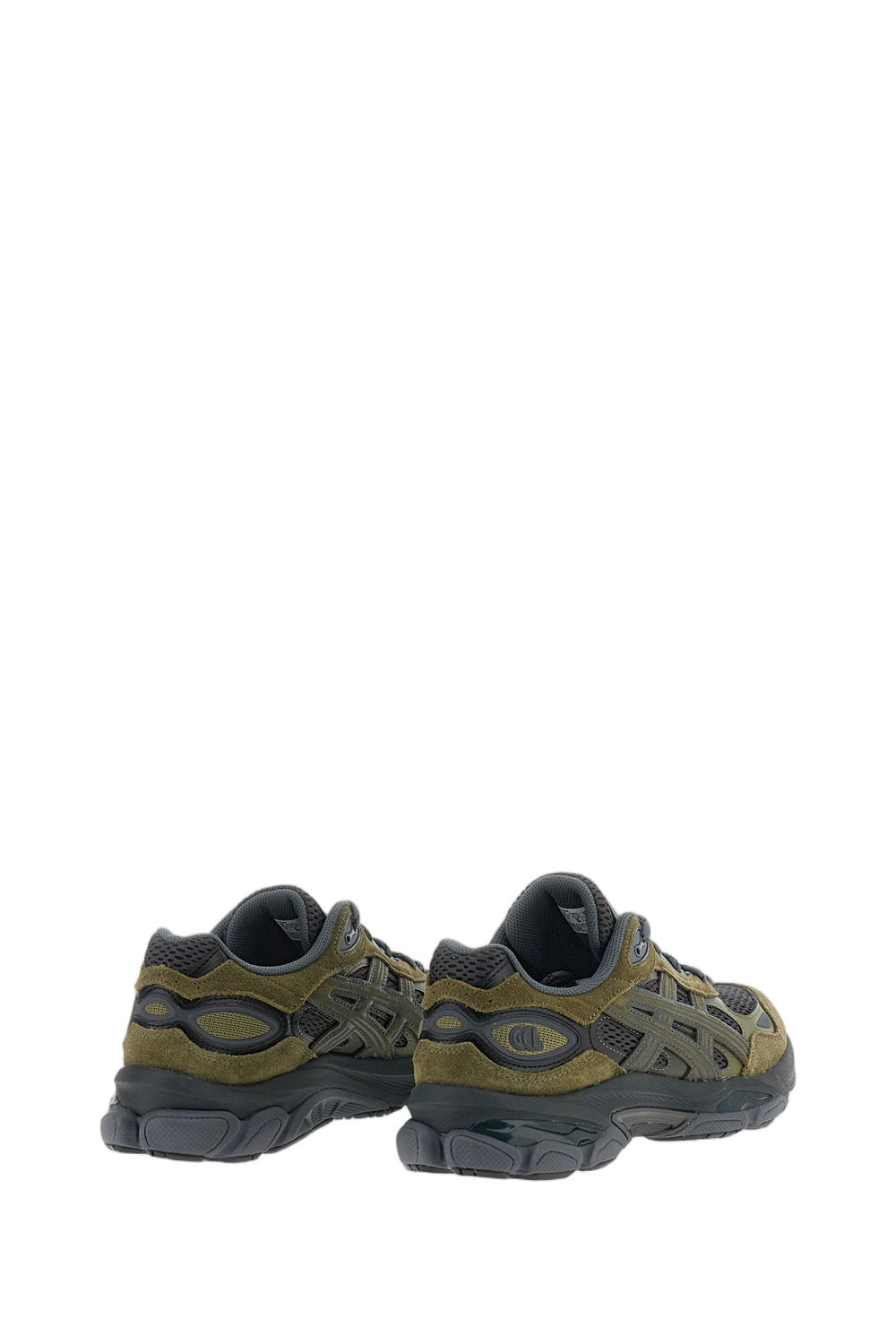 Grey Gel-NYC 2.0 Suede Mesh Low-Top Sneakers