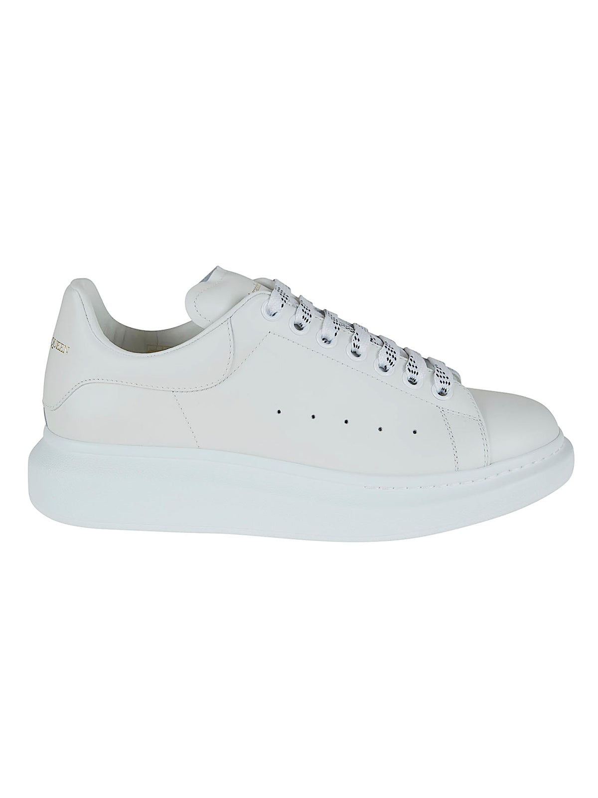Leather Oversized Sneakers with Exaggerated Sole and Signature Logo