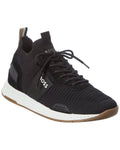 Hugo Boss Titanium Knit & Suede Sneaker