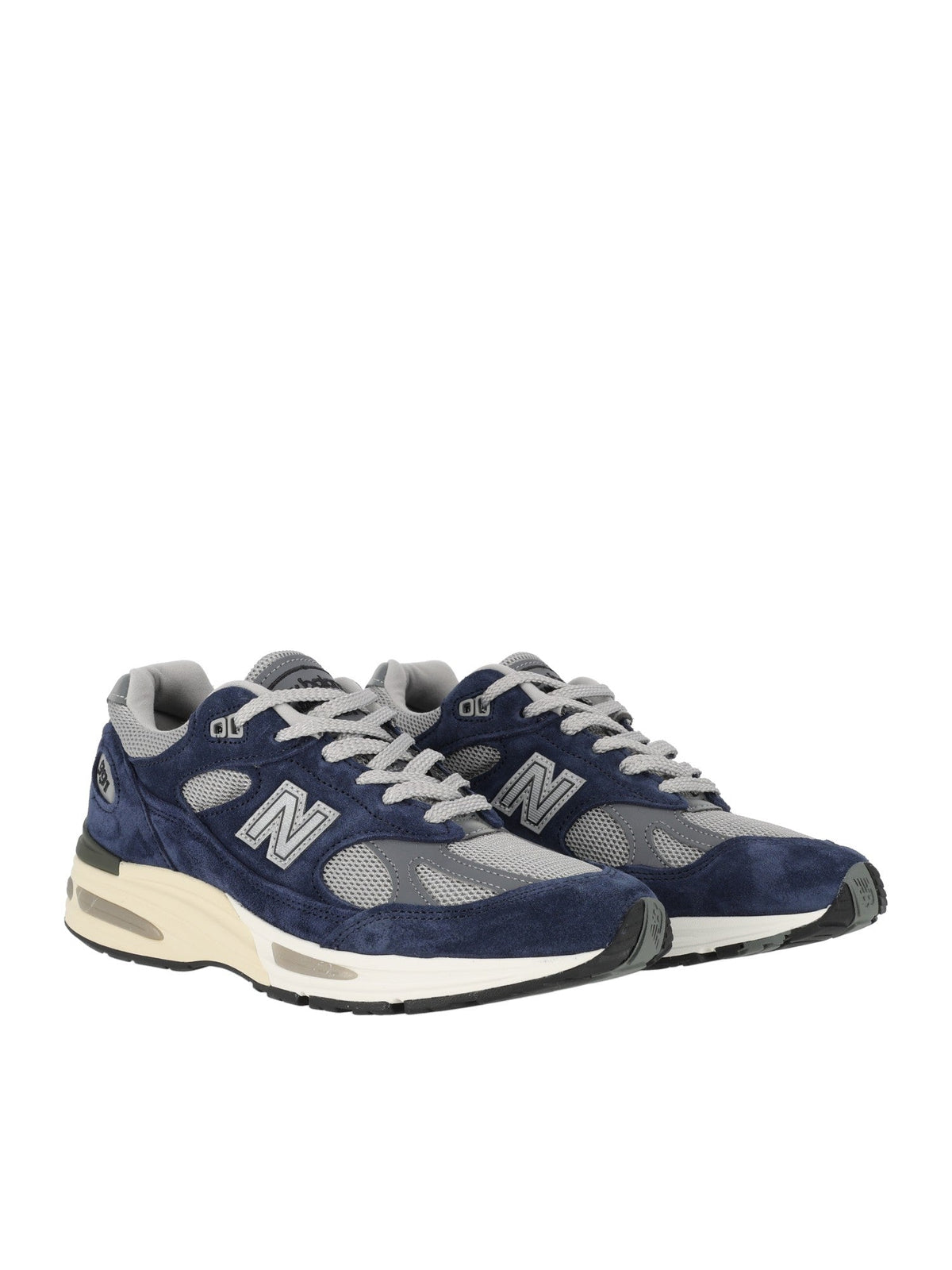 Blue/Alloy Suede Synthetic Mesh Sneakers