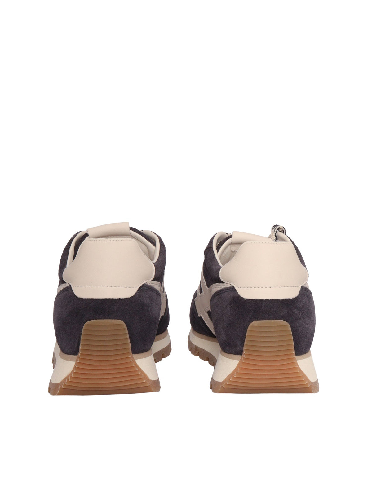 H701 Calfskin Contrasting Accent Sneakers