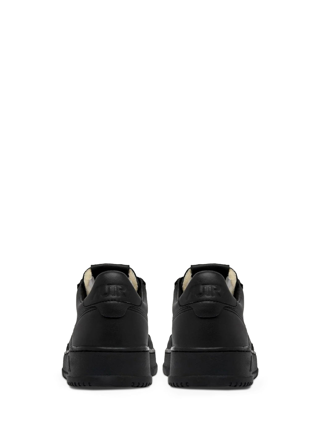 Low-Top Sneakers in Smooth Goat Leather with Minimalist Design