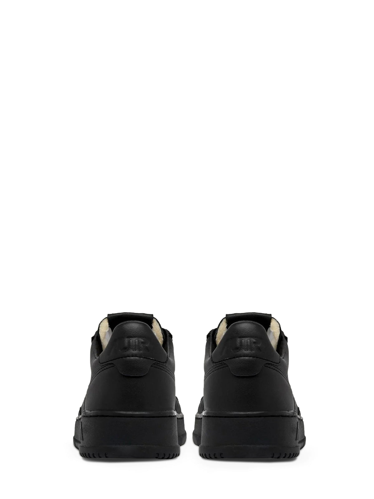 Low-Top Sneakers in Smooth Goat Leather with Minimalist Design