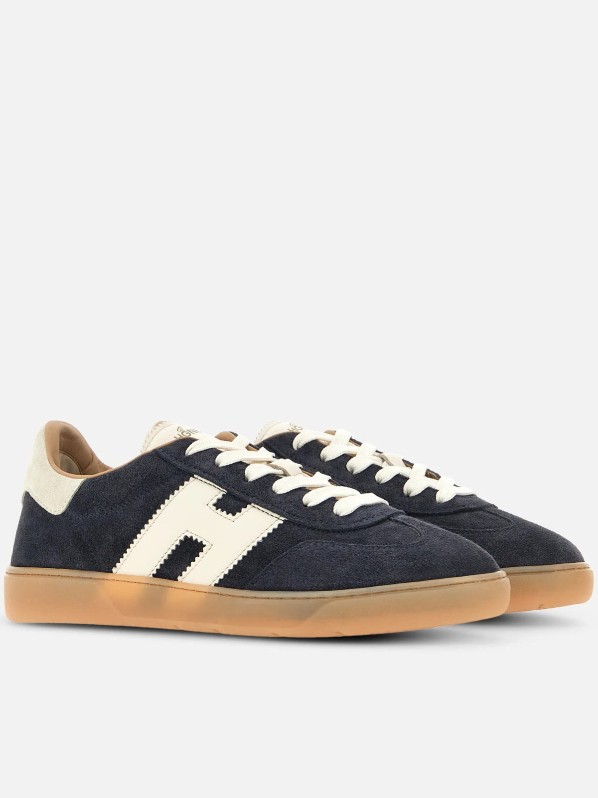 Low-Top Suede Sneakers with Contrasting Accents