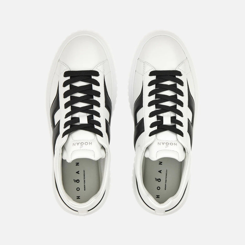 H-Stripes Allacciato H Spezzata Sneakers in White