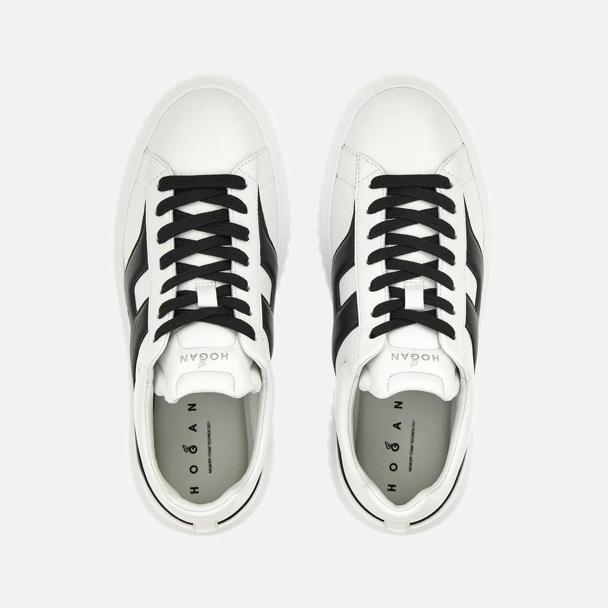 H-Stripes Allacciato H Spezzata Sneakers in White