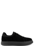 Black Leisure Low-Top Suede Sneakers