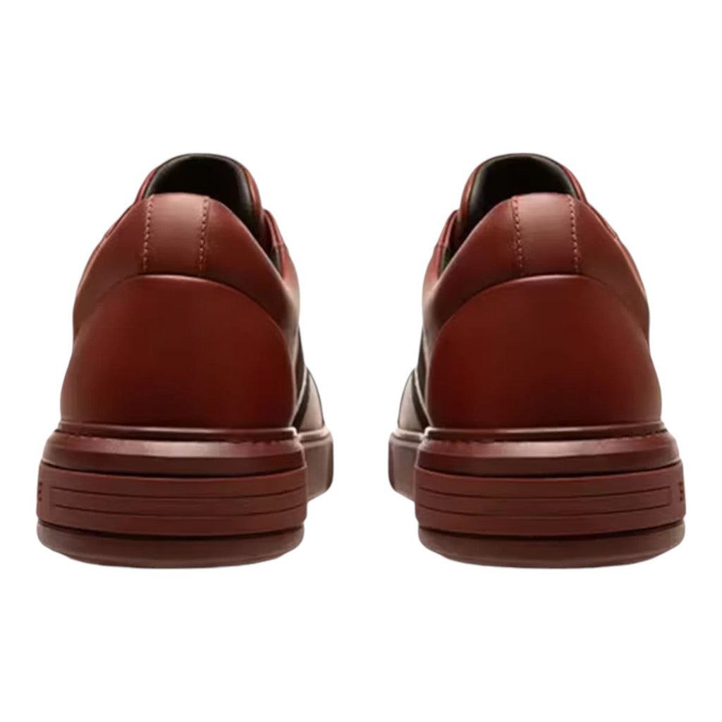 Bally Moony 6239623 Men's Heritage Red Calf Plain Leather Sneakers