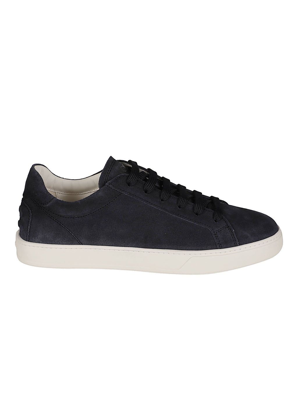 Low-Top Calf Leather Sneakers with Contrasting Sole