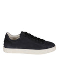 Low-Top Calf Leather Sneakers with Contrasting Sole